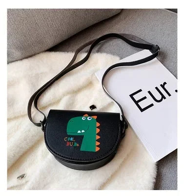 Cute PU Leather Children's Small Shoulder Bags Lovely Cartoon Baby Girls Coin Purse Handbags Princess Accessories Crossbody Bag