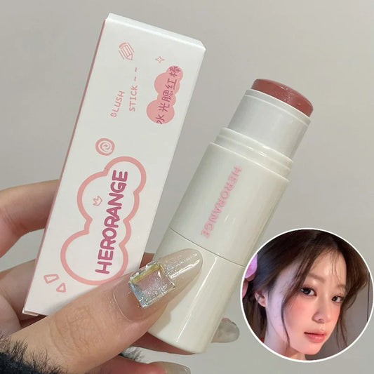 HERORANGE Aqua powder blusher Stick Korean Girls Whitening Natural Naked Makeup Highlight powder blusher Brightening Cream