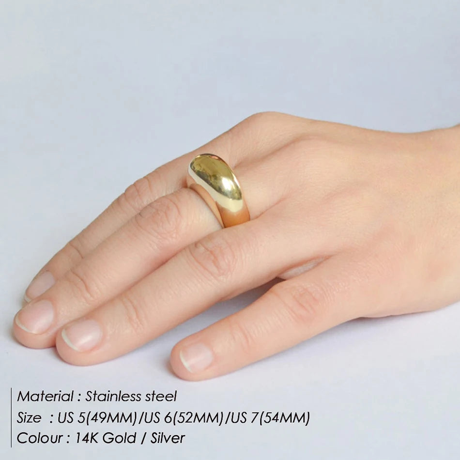 Fashion Ring 316L Stainless Steel Ring Anillo Ringen Mujer Women Rings Bague Couple Matching Jewlery Fashion Gifts Do not fade