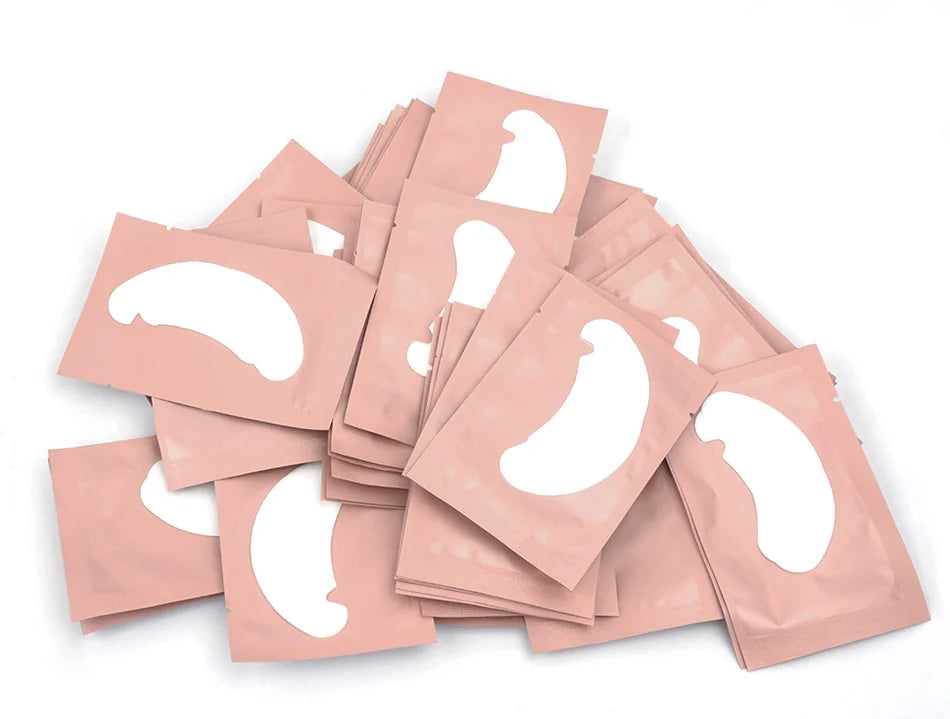 50pairs Eye Pads For Eyelash Extension Hydrogel Patches For Eyelashes U Shaped Gel Pads Lashes Extension Supplies Patches Makeup