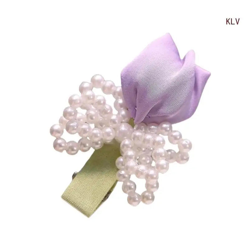 Fashionable Flower Fabric Hair Clip Uniuqe Headwear Hair Accessory Hiarpin For Adding Sophistication To Your Look