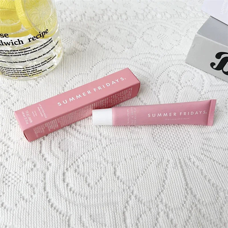 Summer Fridays Mini Set Lip Balm Vanilla Iced Coffee Lip Gloss Lip Balm Moisturizing Smooth Soft Lips Cosmetics Makeup Lip Care