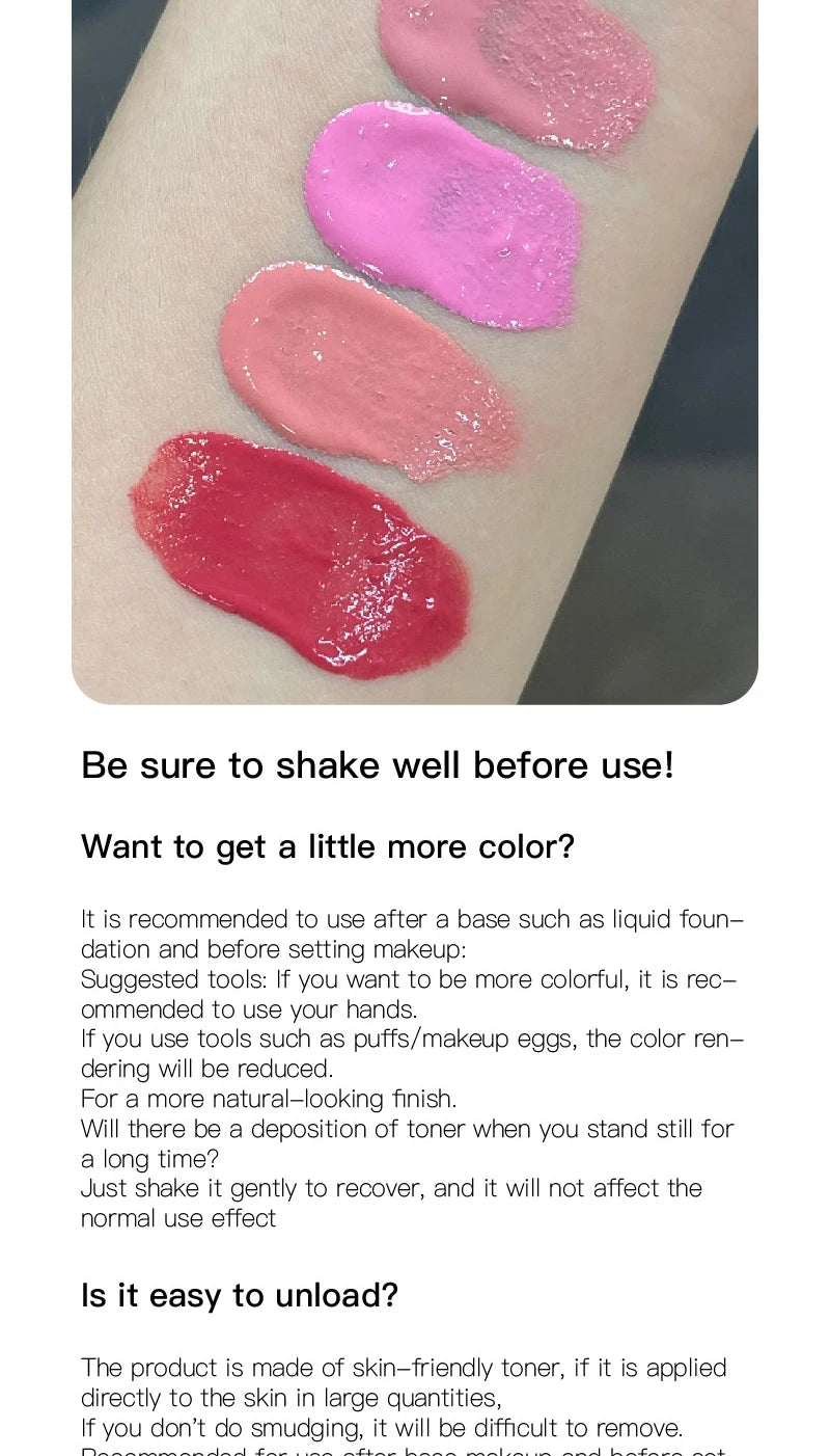 Melt Skin liquid blush monochrome matte Hold makeup Lift Color Korean young sister White Blush cream