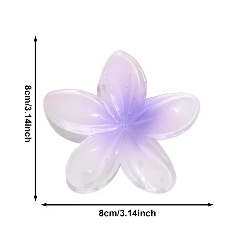 Flower Hair Claw Clips Hawaiian Plumeria Hair Clip Colorful Flower Hair Clips Holiday Gifts For Girls Ladies hair accessories