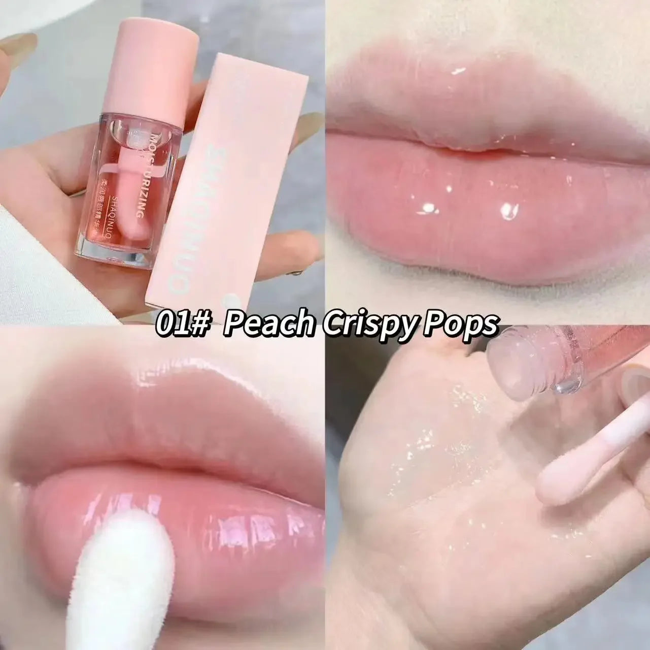 Korean Water Light Lip Gloss – Crystal Clear Jelly Oil for Hydrated Lips