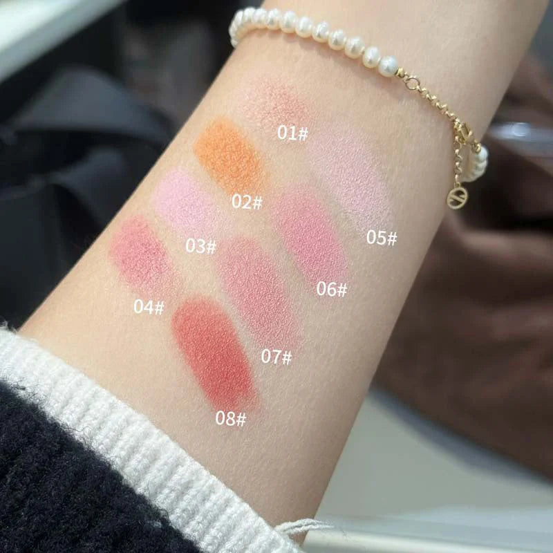 Silky Touch Powder Blusher Monochrome Korean Original Cosmetics Natural Makeup With Low Saturation Matte Makeup Rouge Pink