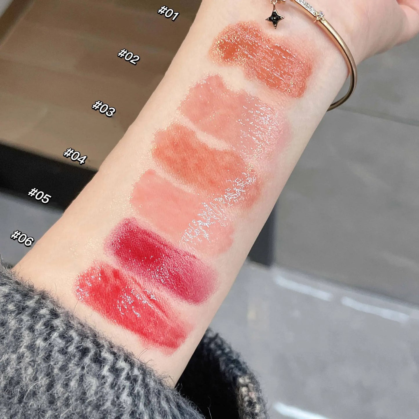 Water-Light Glitter Lip Tint Pen – Long Lasting & Moisturizing Heart-Shaped Lipstick