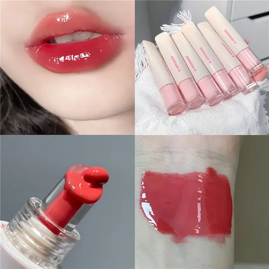 Korean Lip Gloss – Crystal Jelly Liquid, Plumping & Moisturizing Lipstick