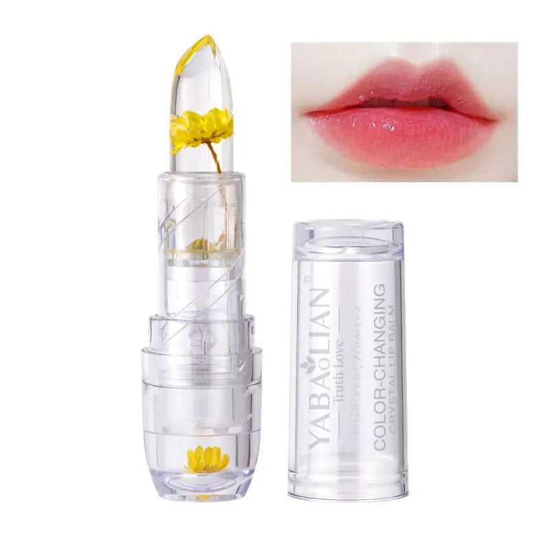 Magic Jelly Flower Lipstick Temperature Changing Lip Blam Transparent Moisturizing Lip Gloss Korean Cosmetic Tools Wholesale