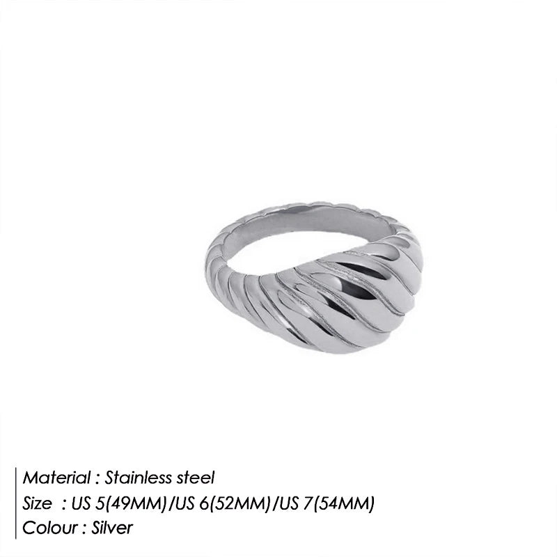 Fashion Ring 316L Stainless Steel Ring Anillo Ringen Mujer Women Rings Bague Couple Matching Jewlery Fashion Gifts Do not fade