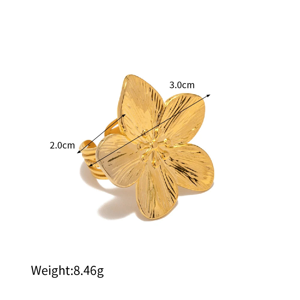Uworld Fashion Imitation Pearl Stainless Steel Gold Color Ring for Women Engagement Party Gift Temperament Jewelry 2024