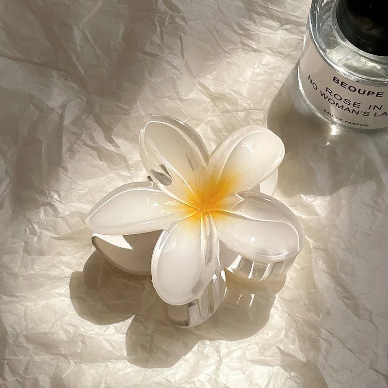 Fashion New Flower Hair Clips for Women Vacation Bohemia Egg Flower Shark Clips Barrettes Girls Large Hairpins Hair Accessories