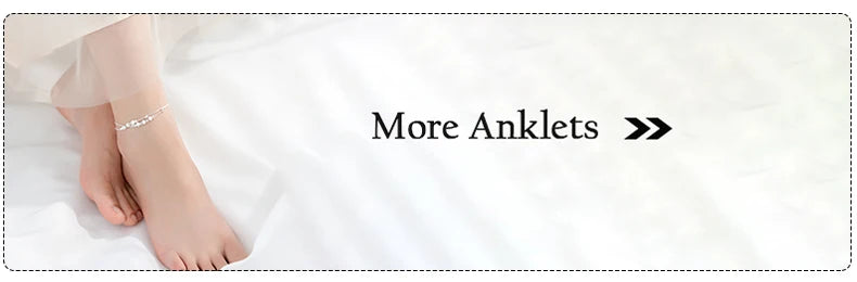 Anklet For Women Girl S925 Sterling Silver Rose Gold Color Steric Zirconia Adjustable Beach Style Foot Ankle Bracelet Jewelry