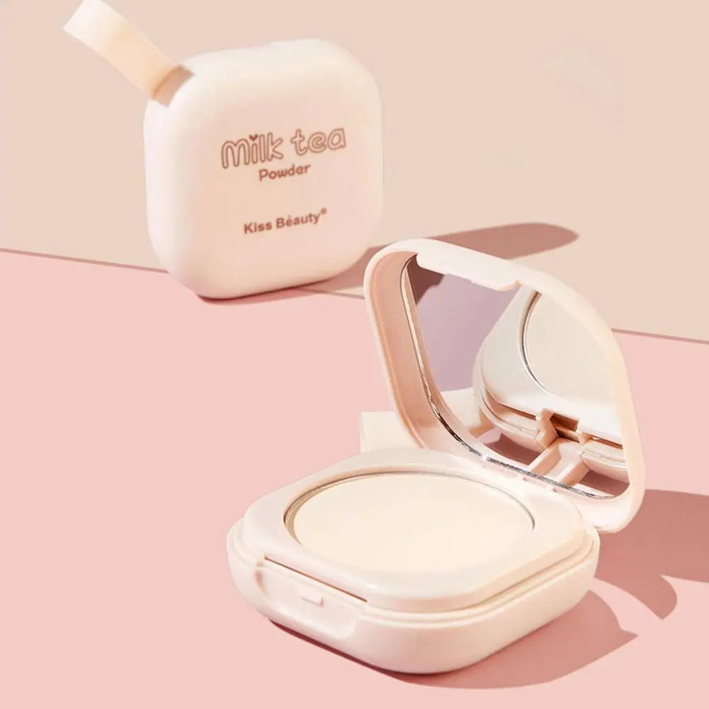 Korean Loose Powder Full Brightening Concealer Mineral Face  Foundation Cosmetics Lasting Makeup Powder Compact Powder Pressed