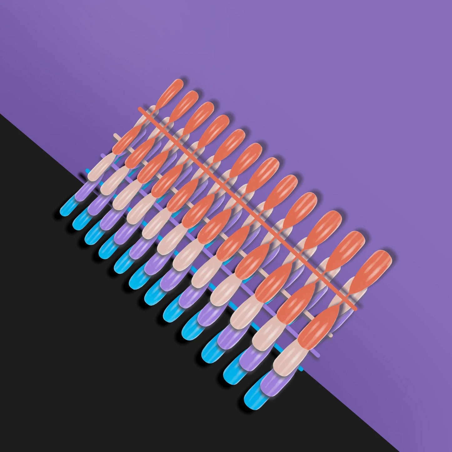 24Pcs Classical French Short Fake Nails Natural French Full Cover False Nails Classical Full Artificial Nails Basic Tools