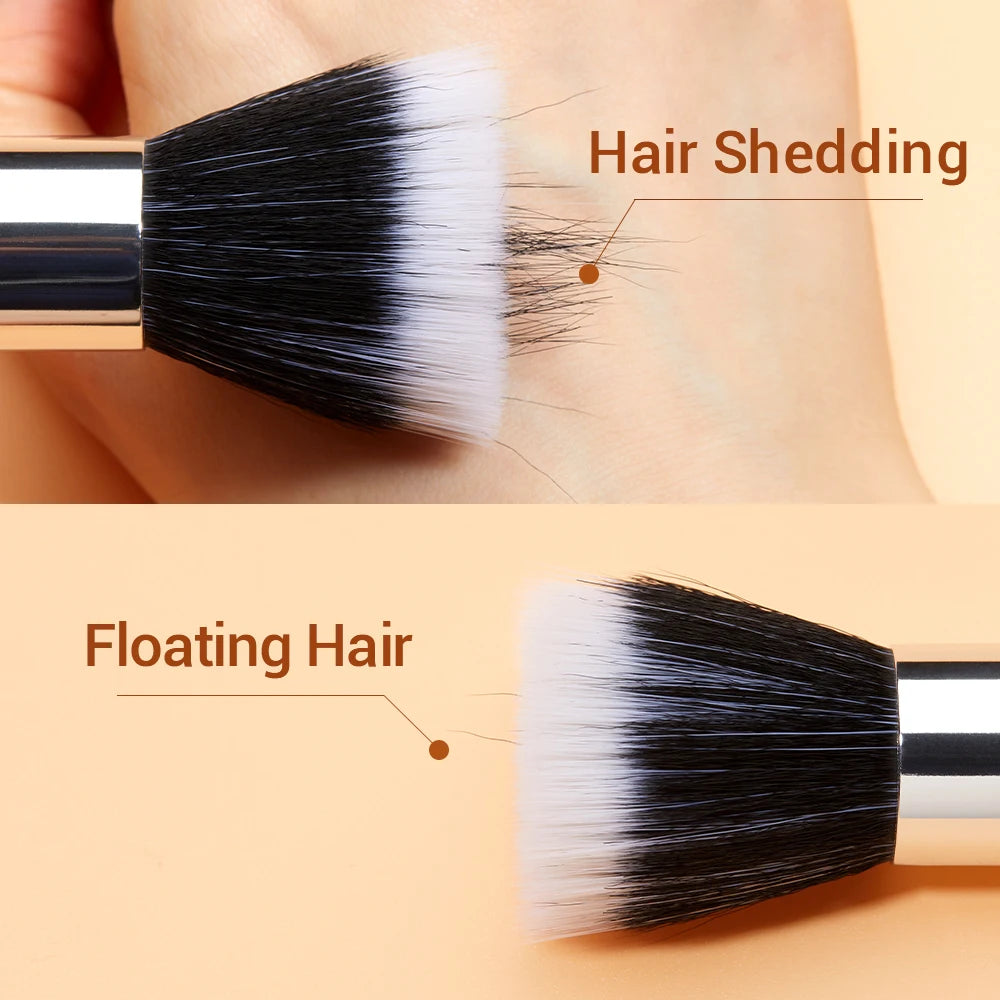Jessup Professional Makeup brushes set ,6- 25pcs Makeup brush Natural Synthetic Foundation Powder Highlighter Pearl White T215