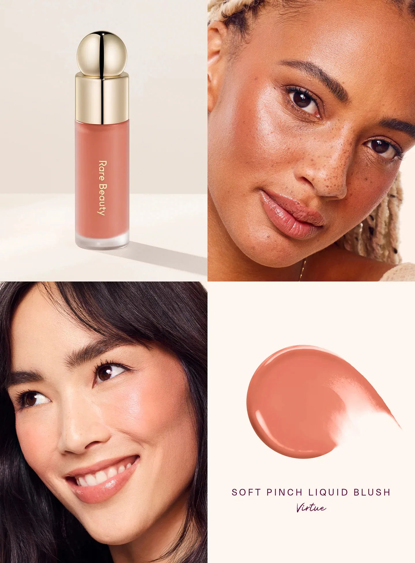 RARE Beauty Liquid Blush Lipstick Hope Eyes Cheek Blusher Waterproof Mositure Face Contour Shadow Liquid LipGloss Plump Makeup
