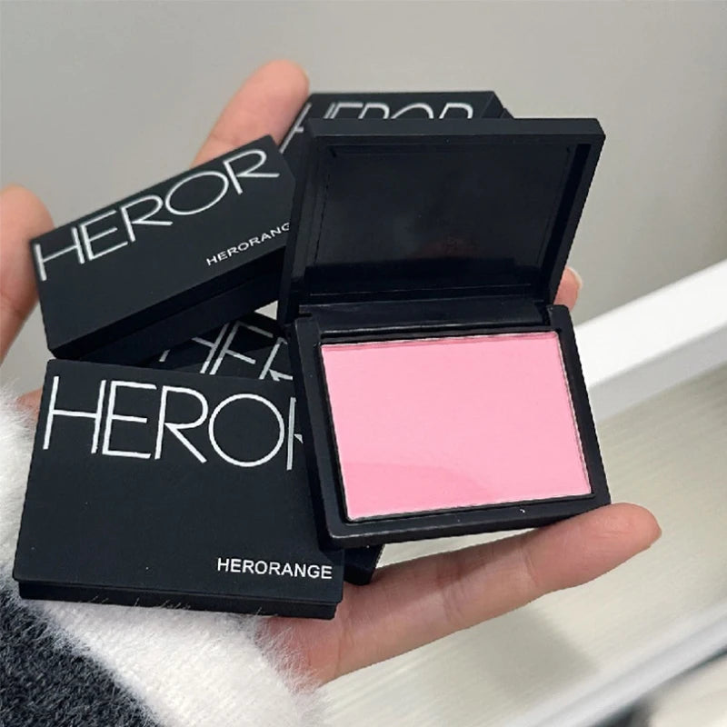 Silky Touch Powder Blusher Monochrome Korean Original Cosmetics  Natural Makeup With Low Saturation Matte Makeup Rouge Pink