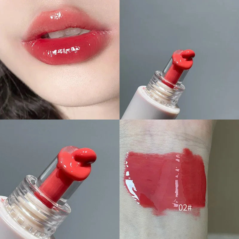 Crystal Jelly Lip Gloss Mirror Water Liquid Lipstick Moisturizing Long Lasting Sexy Red Lip Plumper Makeup Tint Korean Cosmetics