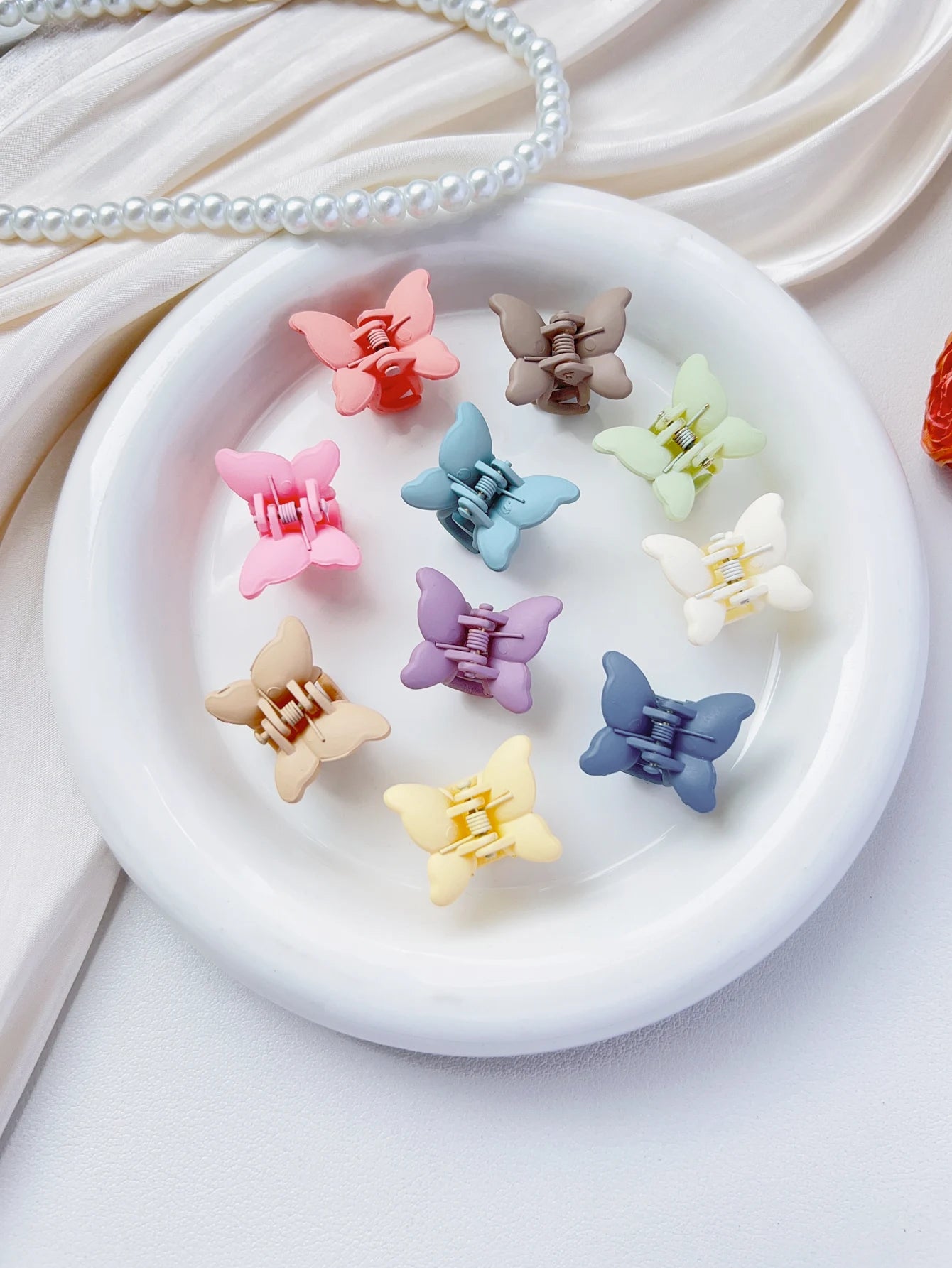 20 PCS Small Hair Clips for Women & Girls, Durable Matte Claw Clips for Thin Hair, Strong Hold NonSlip Cute Mini Hair Clips