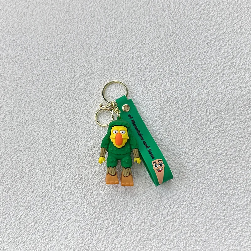 Italian Brainrot Animals Keychains for Accessories Funny Sigma Skibidi Rizz Cat Silly Meme Keyrings Fans Friends Gifts Wholesale