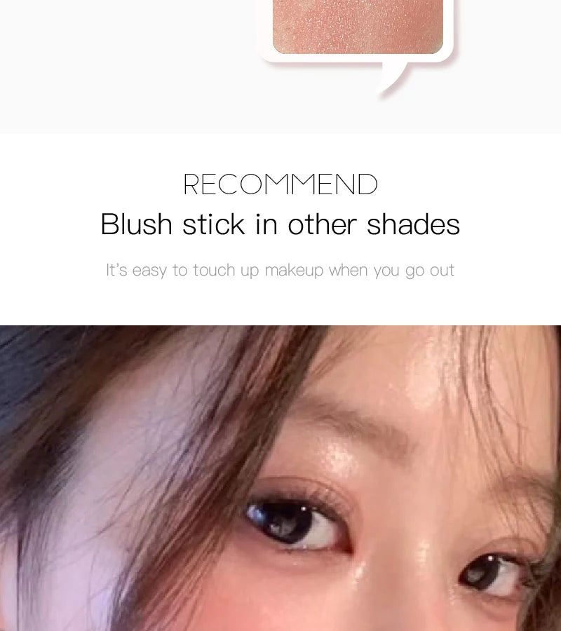 HERORANGE Aqua powder blusher Stick Korean Girls Whitening Natural Naked Makeup Highlight powder blusher Brightening Cream