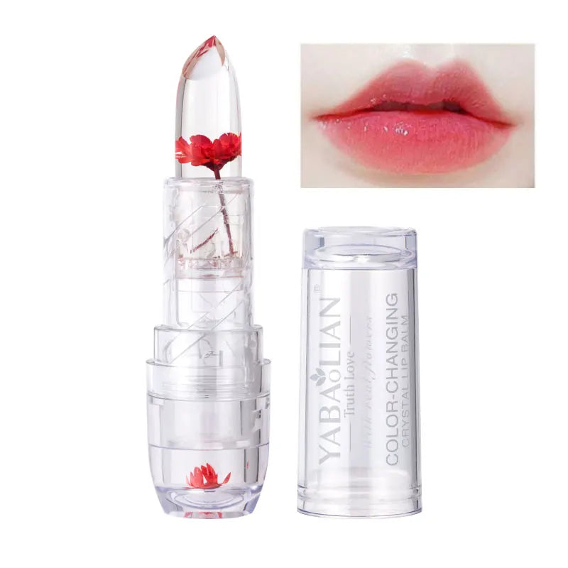 Magic Jelly Flower Lipstick Temperature Changing Lip Blam Transparent Moisturizing Lip Gloss Korean Cosmetic Tools Wholesale
