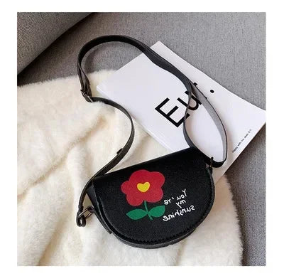 Cute PU Leather Children's Small Shoulder Bags Lovely Cartoon Baby Girls Coin Purse Handbags Princess Accessories Crossbody Bag