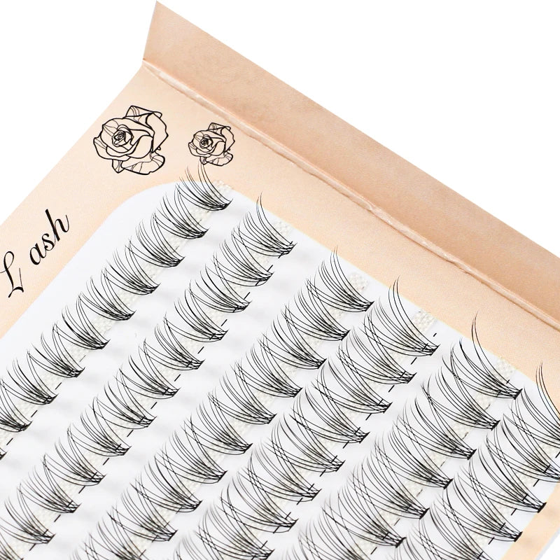 6 Rows 120 Bundles Eyelash Extension Natural Russian Volume Faux Cils Eyelashes Individual 10/20/30D Cluster False Lashes Makeup