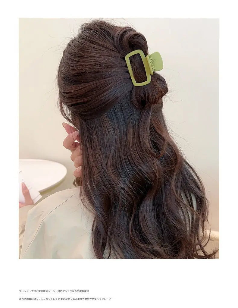 Medium Small Hair Clips for Women Claw Clips for Thick Thin Hair Strong Hold Matte Square Jaw Clips Hair Accessories Заколки