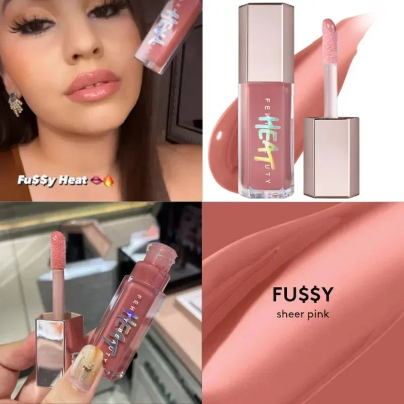 Fenty Beauty 9 Colors Colorful Lip Gloss Waterproof Liquid Lipstick Nude Pink Lips tint Makeup Lip Glaze Cosmetics Red Lip Stain