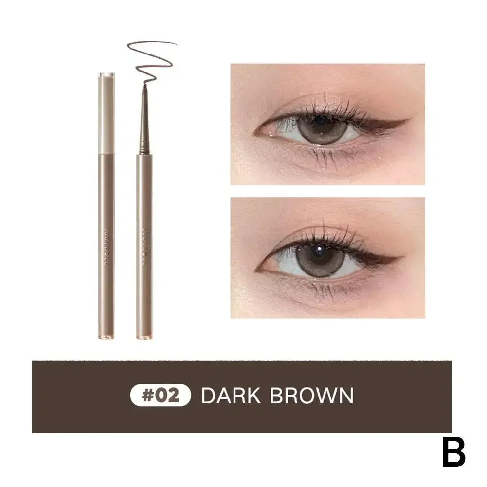 Judydoll Black Brown Waterproof Eyeliner Gel Pen Smooth Not Blooming Lasting Eye Liner Lying Silkworm Pencil Korean Eyes Makeup