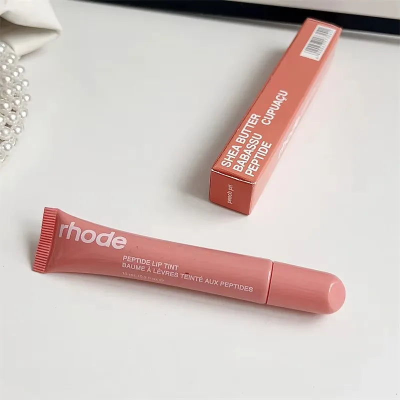 Rhodee Blusher Rouge Powder Pocket Blush Lip Gloss Cheek Hydrating Stick Natural Cream Lipstick Cheek Easy Apply Color Makeup