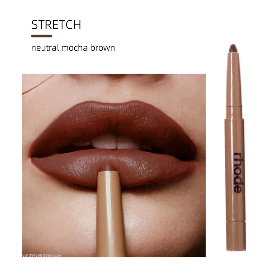 Rhodee Blusher Rouge Powder Pocket Blush Lip Gloss Cheek Hydrating Stick Natural Cream Lipstick Cheek Easy Apply Color Makeup