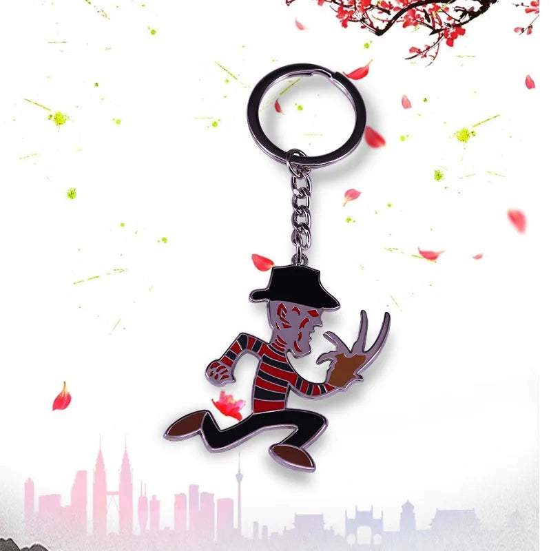 Horror movie The Street killer Freddy keychain a horror movie enthusiast accessory