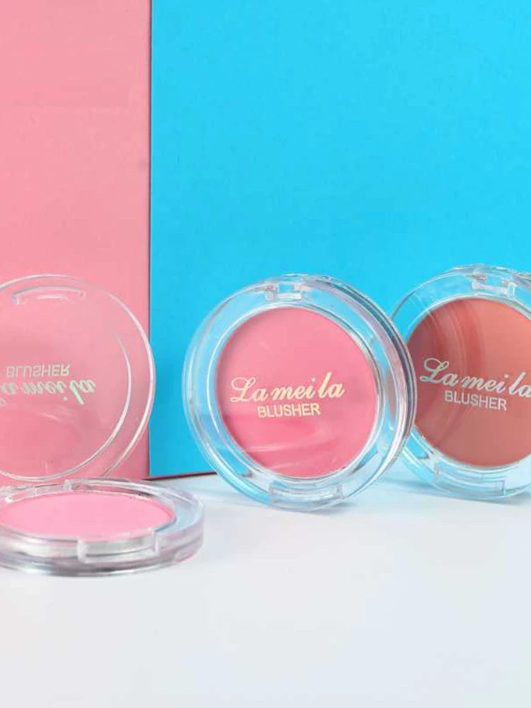 Blush Waterproof Sweat-proof Blusher Natural Monochrome Blush Palette Long-lasting Face Contour Natural Makeup Women Girls