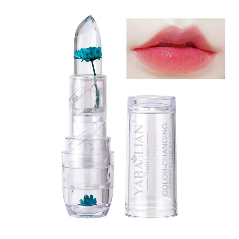 Magic Jelly Flower Lipstick Temperature Changing Lip Blam Transparent Moisturizing Lip Gloss Korean Cosmetic Tools Wholesale