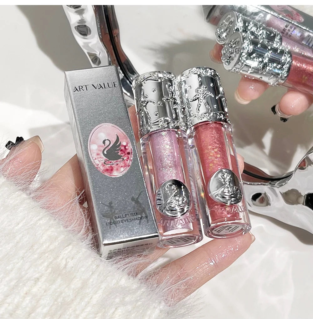 Liquid Eyeshadow Pearlescent Shimmer Silkworm Glitter Eyes Korean Makeup Fine Sparkling Eye Shadow Eyeliner Highlighter Cosmetic