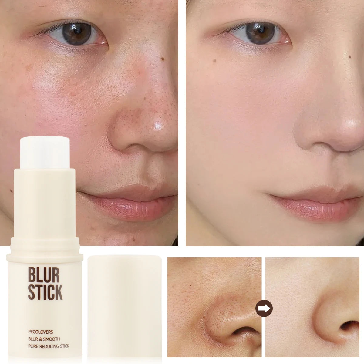 Invisible Pore Base Stick Makeup Concealer Isolation Makeup Front Pore Base Modifying Skin Color Primer Makeup Cream