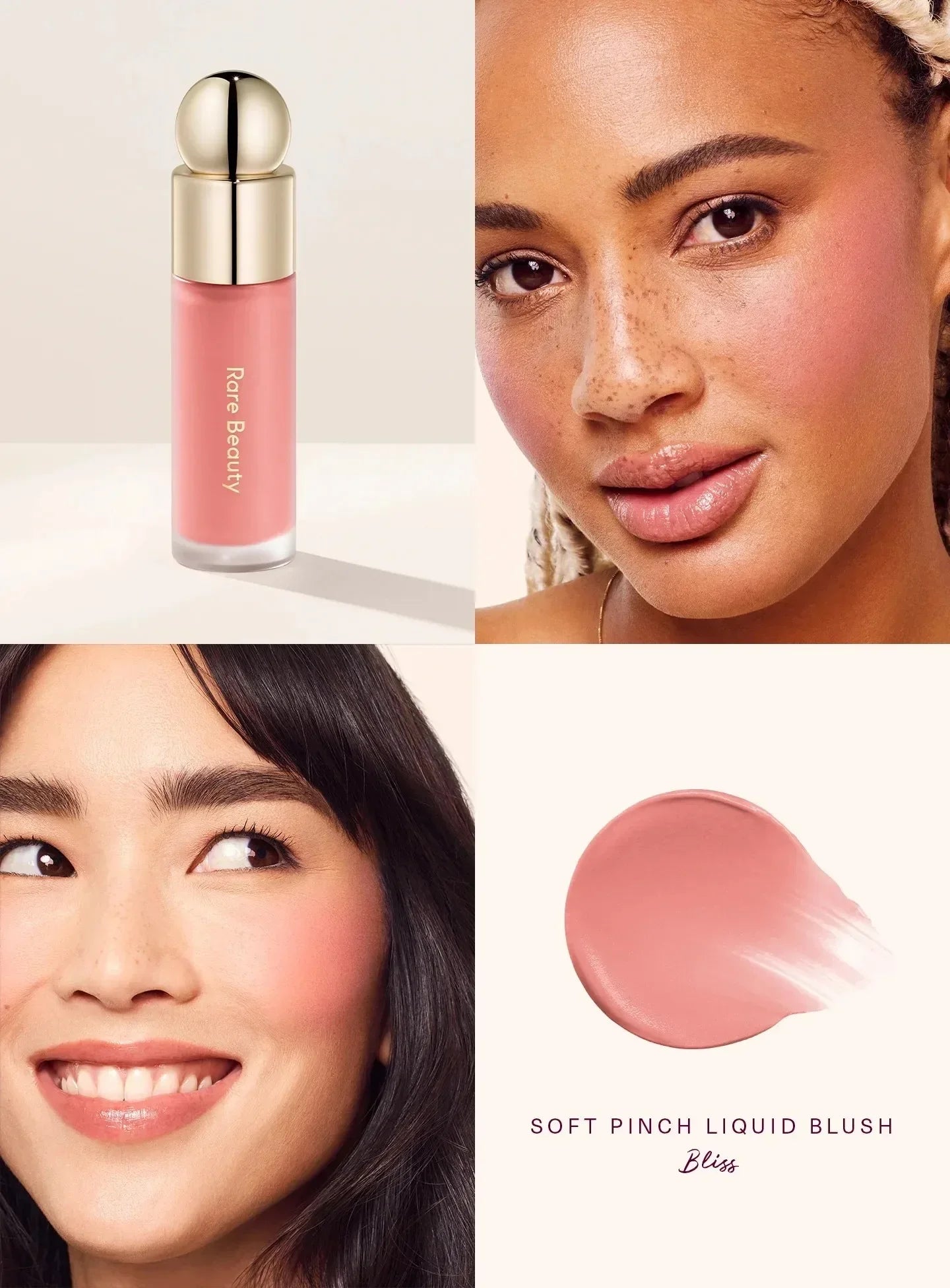 Rare Beauty Liquid Blusher Cream Bronzer Contour Stick Highlight Touch Pearl Highlighter Lip Gloss Makeup Mirror hand cream
