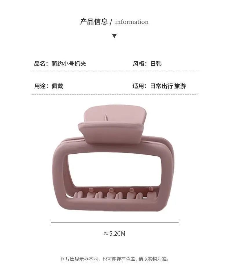 Medium Small Hair Clips for Women Claw Clips for Thick Thin Hair Strong Hold Matte Square Jaw Clips Hair Accessories Заколки