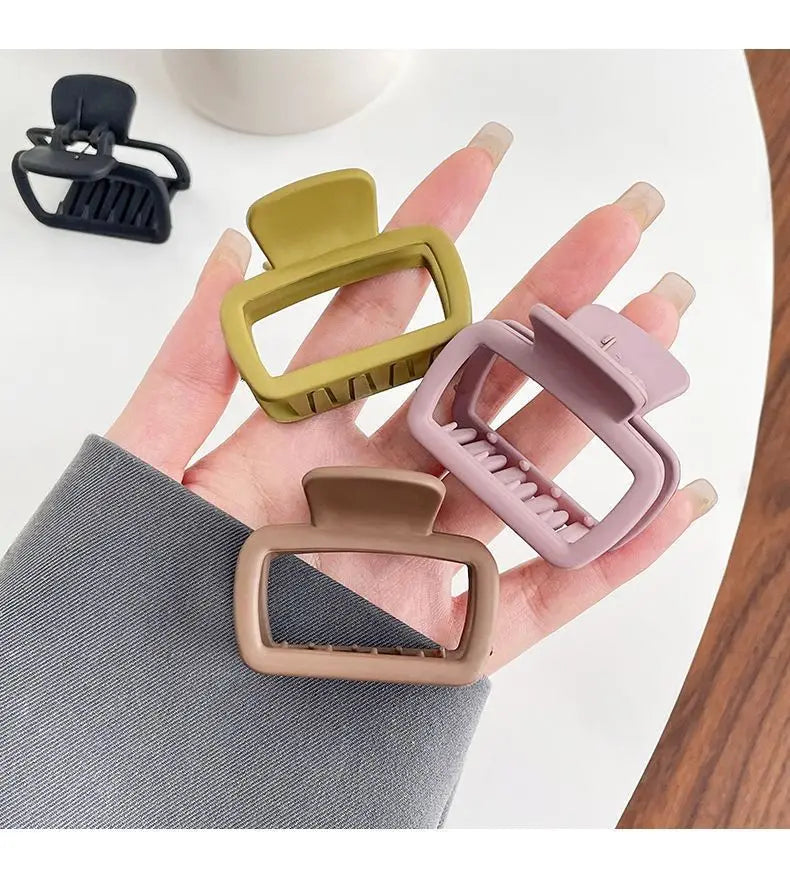 Medium Small Hair Clips for Women Claw Clips for Thick Thin Hair Strong Hold Matte Square Jaw Clips Hair Accessories Заколки
