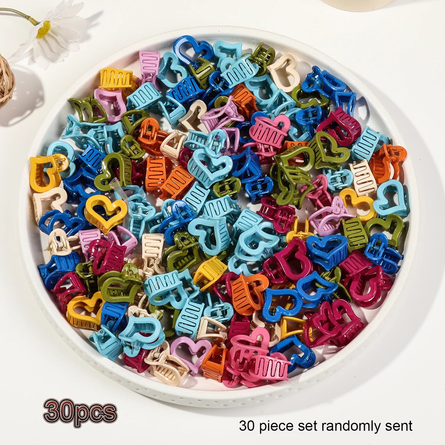 20 PCS Small Hair Clips for Women & Girls, Durable Matte Claw Clips for Thin Hair, Strong Hold NonSlip Cute Mini Hair Clips