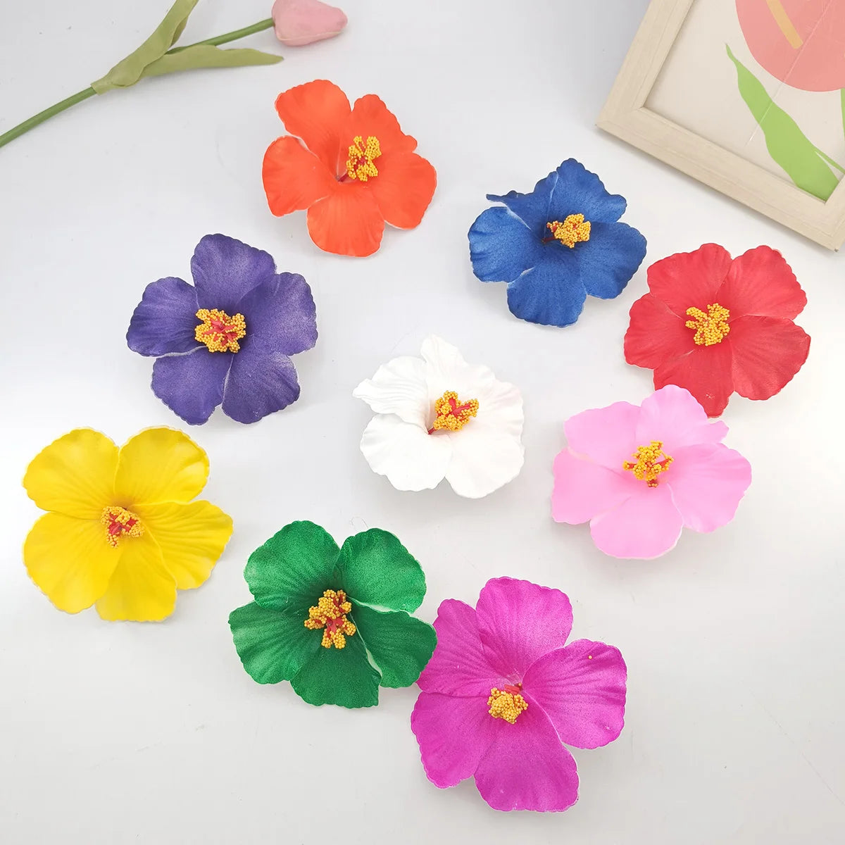 Hawaiian Flower Hair Clip For Women Girls Romantic Bohemian Flower Side Bangs Clip BB Hair Clips Hair Accessories