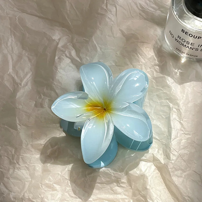 Fashion New Flower Hair Clips for Women Vacation Bohemia Egg Flower Shark Clips Barrettes Girls Large Hairpins Hair Accessories