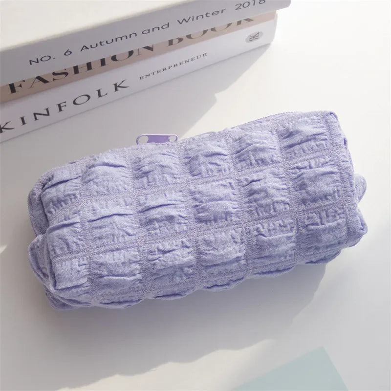 Cute Puffs Pencil Case Bag For Girls Boys Kawaii Stationery Bag Pen Pouch Box Large Capacity Student Back To School Supplies