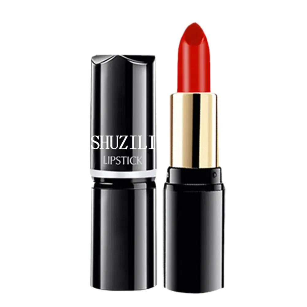 SHUZILI Moisturizing  Lipstick Velvet High Quality Lipsticks Shiny Professional Korean Makeup Cosmetic For Lip Women