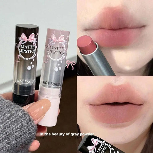 Velvet Brown Finish Matte Lipstick,Super Soft & Ultra Silky Lip Stick,Long Lasting & Moisturizing Vegan Lip Makeup For Wome S9Q2