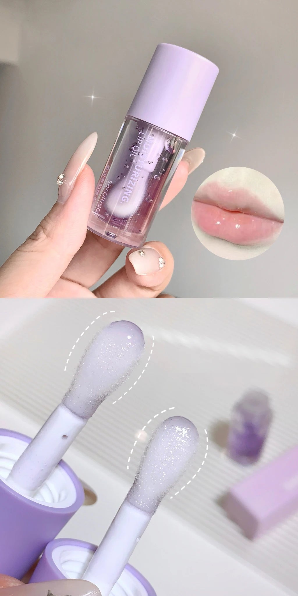 Korean Water Light Lip Gloss – Crystal Clear Jelly Oil for Hydrated Lips
