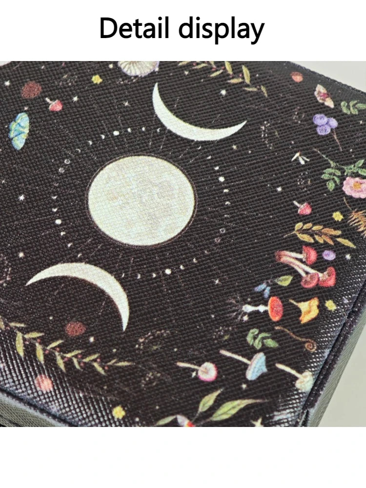 PU Skin Ring Jewelry Box Earrings Necklace Storage Box Large Capacity Zippered Jewellery Boxes Square Partition Organizer Boxes